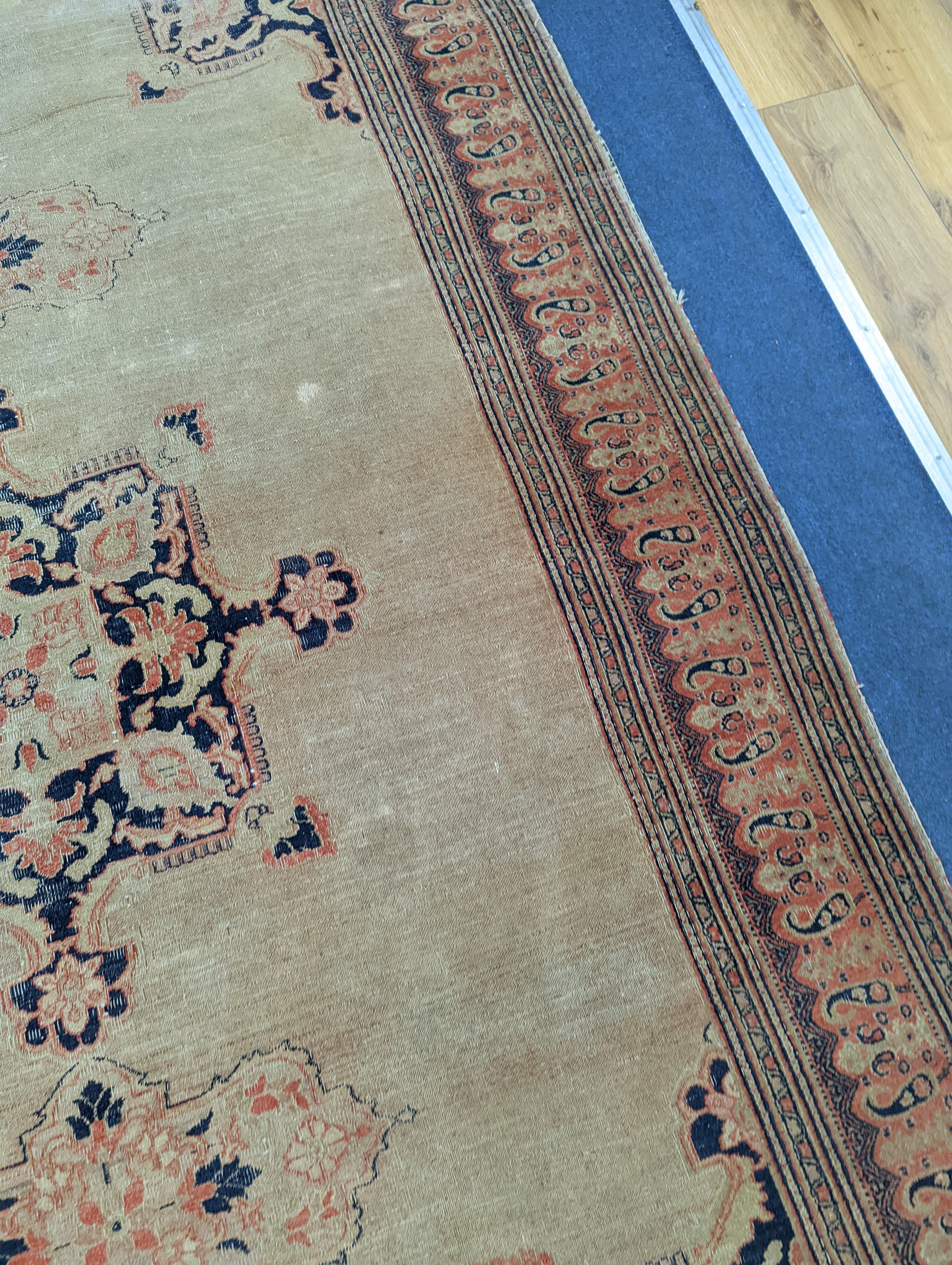 Three antique rugs, Caucasian and North West Persian, largest 230 x 154cm